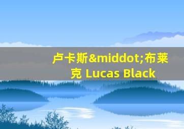 卢卡斯·布莱克 Lucas Black